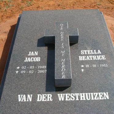 WESTHUIZEN Jan Jacob, van der 1949-2007 &amp; Stella Beatrice 1953-