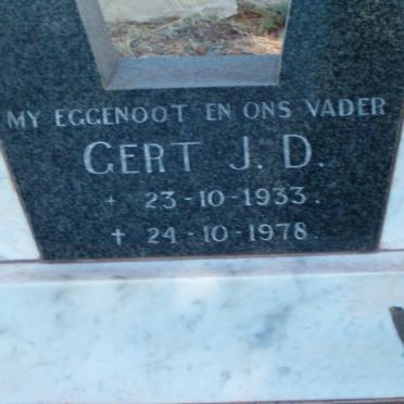 WYK Gert J.D., van 1933-1978 &amp; Gert ROOS 1936-