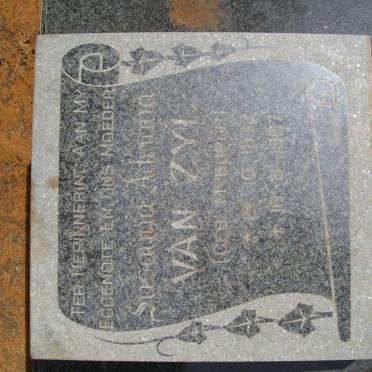 ZYL Susanna Adriana, van nee MYBURGH 1932-1987