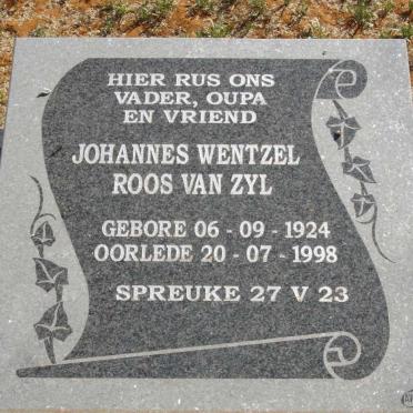 ZYL Johannes Wentzel Roos, van 1924-1998