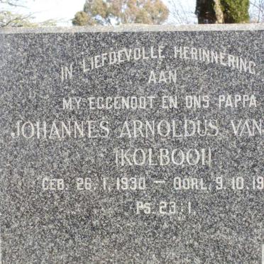 ZYL Johannes Arnoldus, van 1930-1963