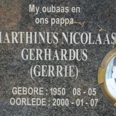 ? Marthinus Nicolaas Gerhardus 1950-2000