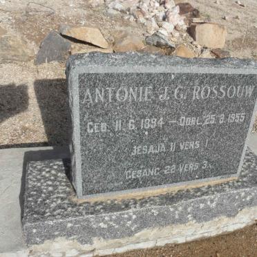 ROSSOUW Antonie J.G. 1894-1955