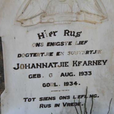 KEARNEY Johannatjie 1933-1934