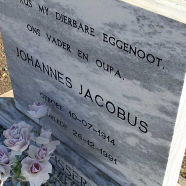 VISSER Johannes Jacobus 1914-1991