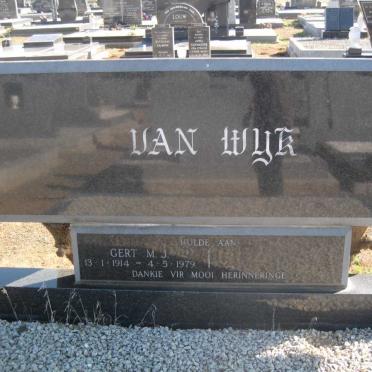 WYK Gert M.J., van 1914-1979