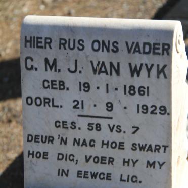 WYK G.M.J., van 1861-1929