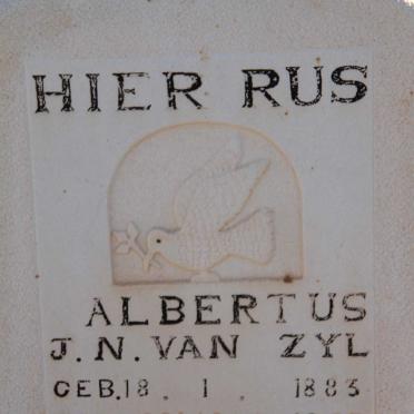 ZYL Albertus J.N., van 1883-1963