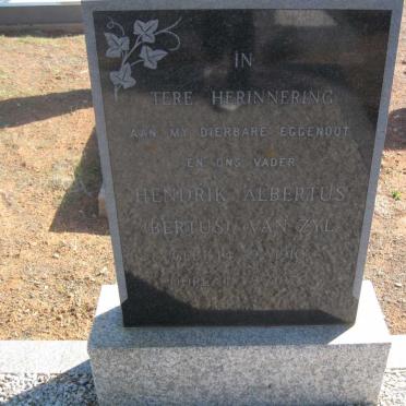 ZYL Hendrik Albertus, van 1910-1976 &amp; Hendrina Wilhelmina ESTERHUIZEN 1917-1976