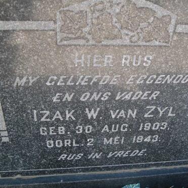 ZYL Izak W., van 1903-1943 