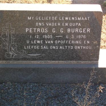 BURGER Petrus G.G. 1905-1976
