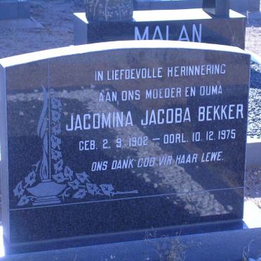 BEKKER Jacomina Jacoba 1902-1975