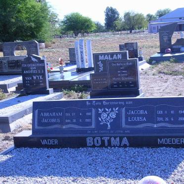BOTMA Abraham Jacobus 1910-1980 &amp; Jacoba Louisa 1914-2006