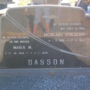 BASSON Nicolaas Frederik 1908-1984 &amp; Maria M. 1914-1979