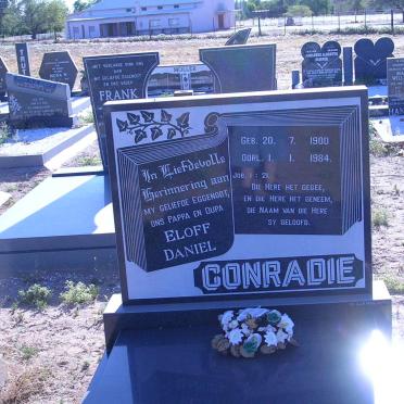 CONRADIE Eloff Daniel 1900-1984