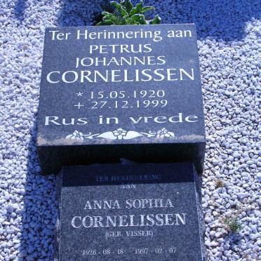 CORNELISSEN Petrus Johannes 1920-1999 &amp; Anna Sophia VISSER 1926-1997