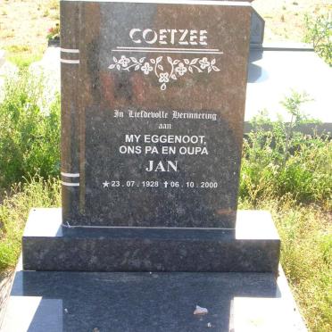 COETZEE Jan 1928-2000