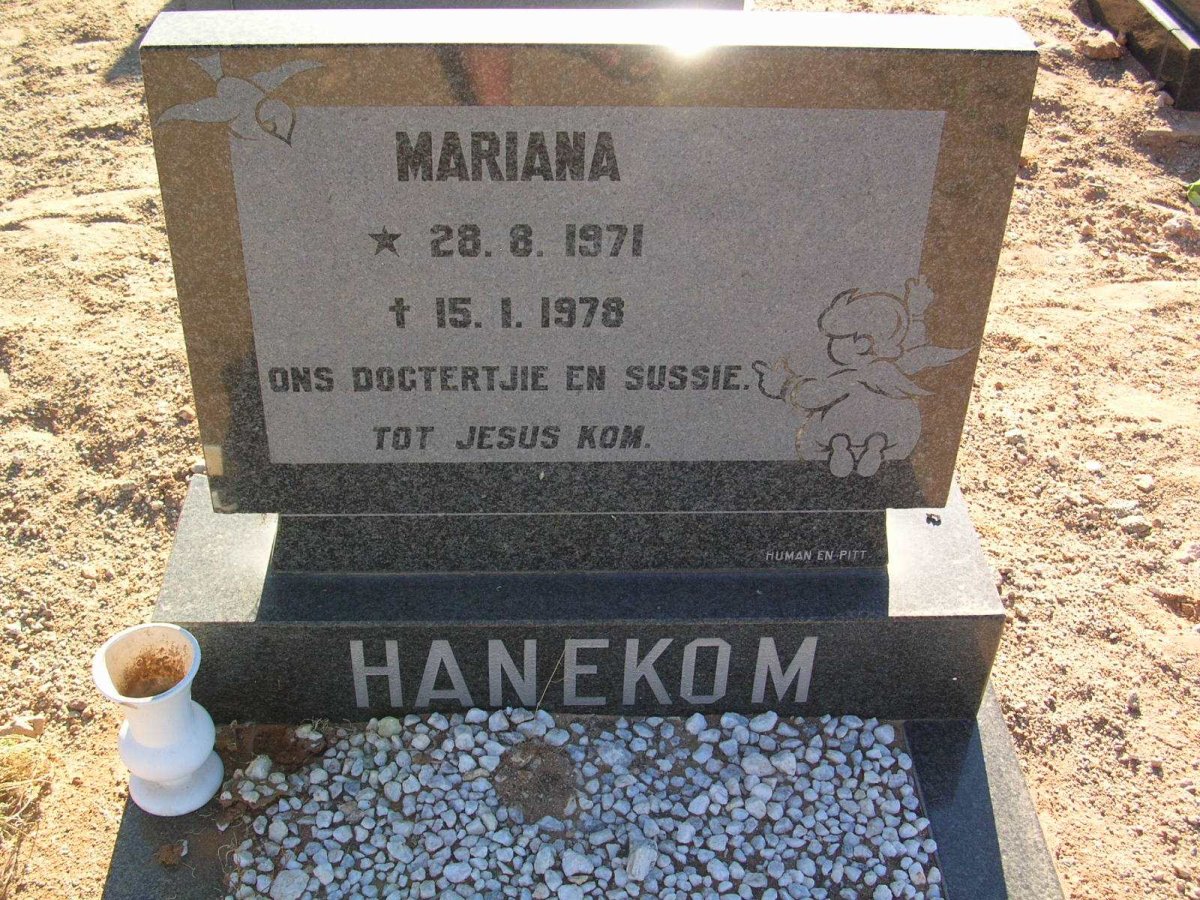 HANEKOM Mariana 1971-1978