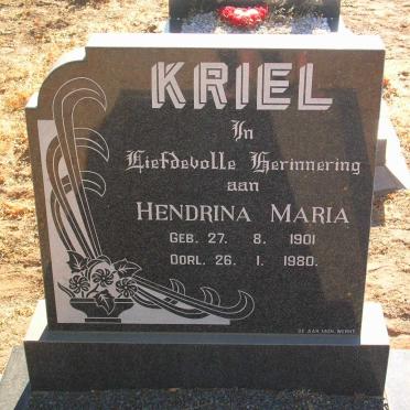 KRIEL Hendrina Maria 1901-1980