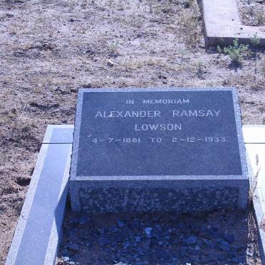 LOWSON Alexander Ramsay 1861-1933