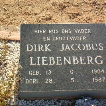 LIEBENBERG Dirk Jacobus 1904-1987