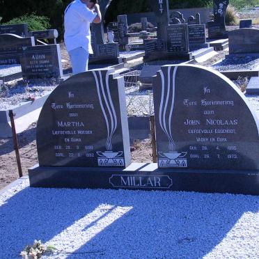MILLAR John Nicolaas 1895-1973 &amp; Martha 1899-1992