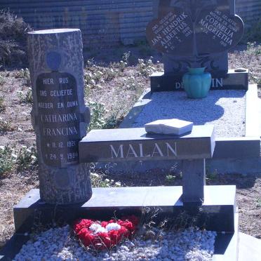 MALAN Catharina Francina 1921-1984