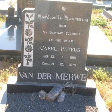 MERWE Carel Petrus, van der 1910-1979