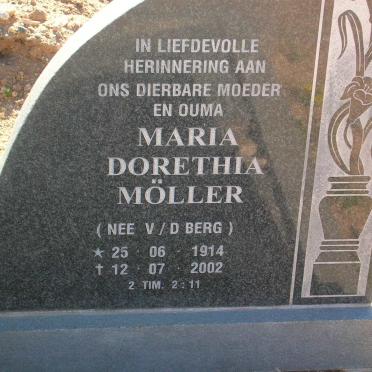 MÖLLER Maria Dorethia geb. V.D. BERG 1914-2002