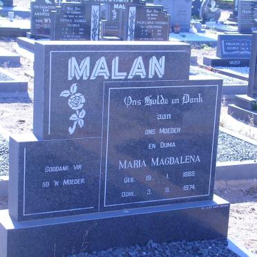 MALAN Maria Magdalena 1888-1974