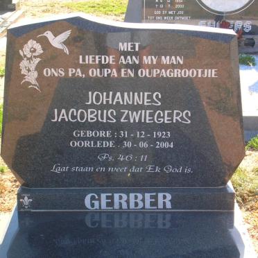 GERBER Johannes Jacobus Zwiegers 1923-2004