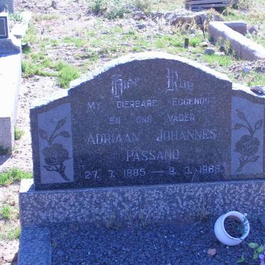 PASSANO Adriaan Johannes 1885-1968
