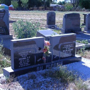 PLESSIS Willem Jacobus, du 1913-1967 &amp; Johanna H.P. 1913-1997