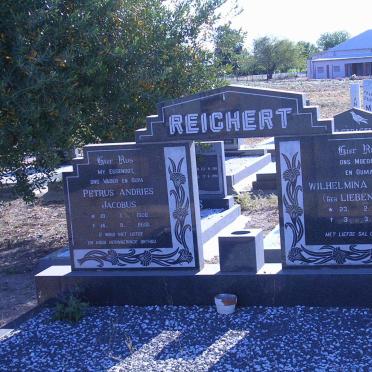 REICHERT Petrus Andries Jacobus 1906-1980 &amp; Wilhelmina Fredrika LIEBENBERG 1914-1997