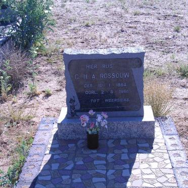 ROSSOUW G.H.A. 1884-1961