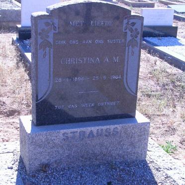 STRAUSS Christina A.M. 1894-1964