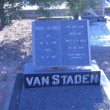 STADEN David Jacobus, van 1906-1987