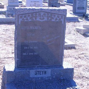 STEYN Aletta M. 1868-1952