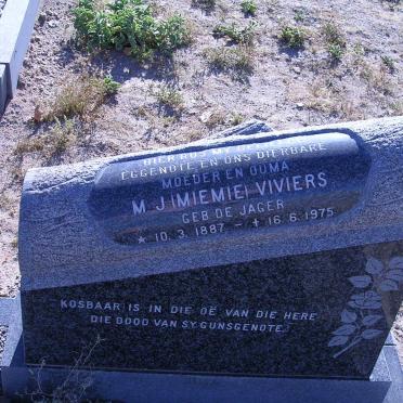 VIVIERS M.J. nee DE JAGER 1887-1975