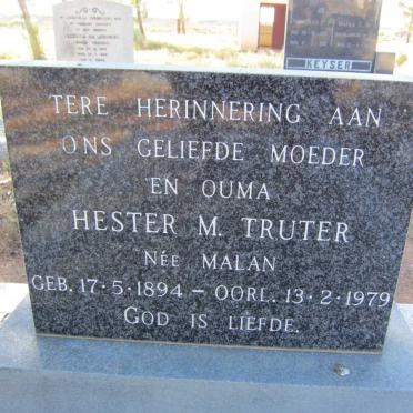 TRUTER Hester M. nee MALAN 1894-1979