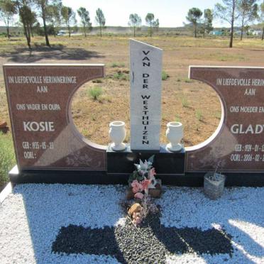 WESTHUIZEN Kosie, van der 1935- &amp; Gladys 1924-2006