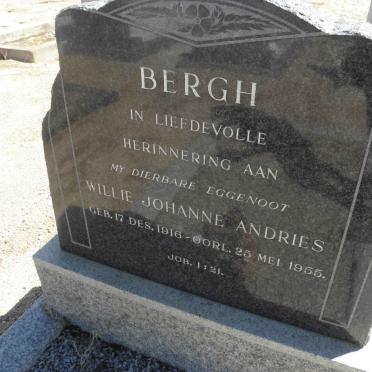 BERGH Willie Johanne Andries 1916-1955