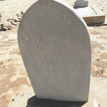 BERGH M.M.P. 1911-1931