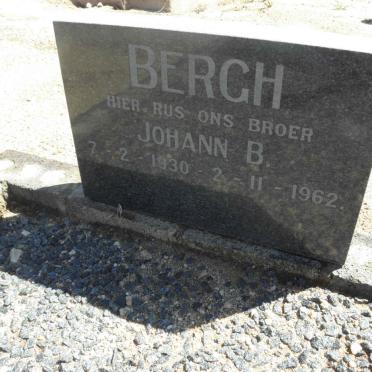BERGH Johann B. 1930-1962