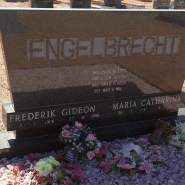ENGELBRECHT Frederik Gideon 1906-1996 &amp; Maria Catharina E. 1921-1990
