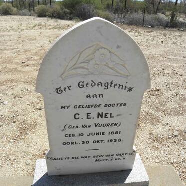 NEL C.E. nee VAN VUUREN 1881-1938
