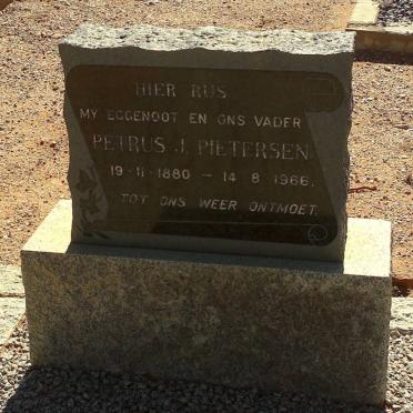 PIETERSEN Petrus J. 1880-1966