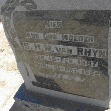 RHYN S.H.M., van 1867-1952