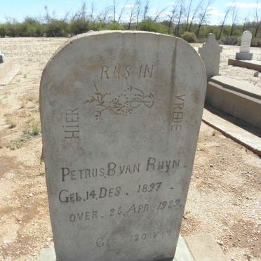 RHYN Petrus B., van 1897-1929
