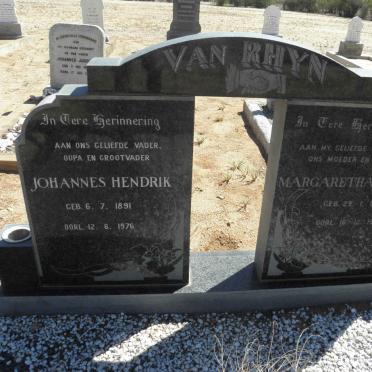 RHYN Johannes Hendrik, van 1891-1976 &amp; Margaretha Maria 1893-1969